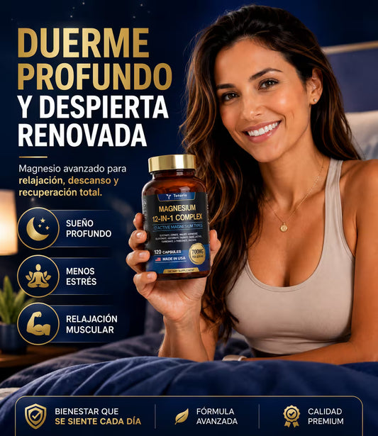 MAGNESIUM 12 IN 1 COMPLEX-AYUDA A REDUCIR EL CANSANCIO Y LA FATIGA