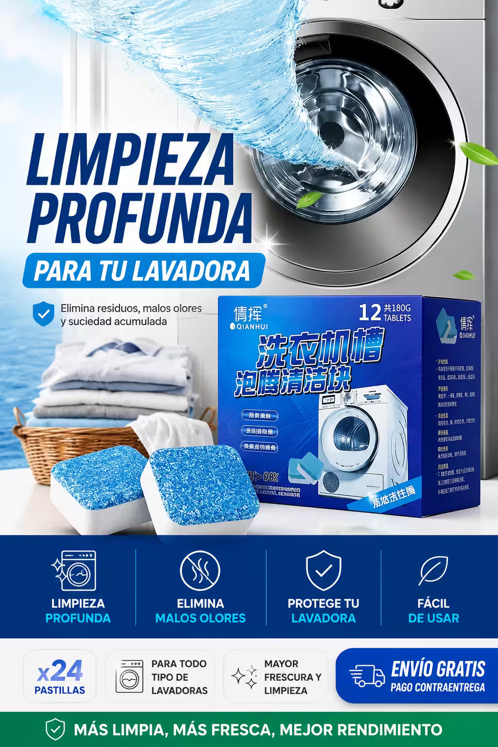 Pastillas para lavadora 1